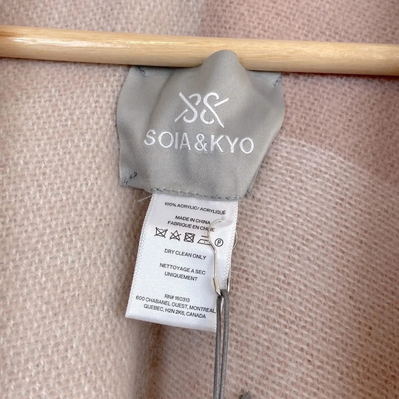 Soia & Kyo Yadira Woven Scarfigan Color Block One Size NWT - Picture 3 of 5